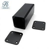 Boîtier électronique en aluminium extrudé 32x32mm, corps divisé, anodisé, avec fente pour carte PCB, pour alimentation et boîtier d'instrumentation
