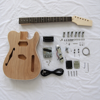 Usine chinoise produisant des guitares électriques pour débutants avec corps en acajou, 6 cordes, faciles à assembler soi-même