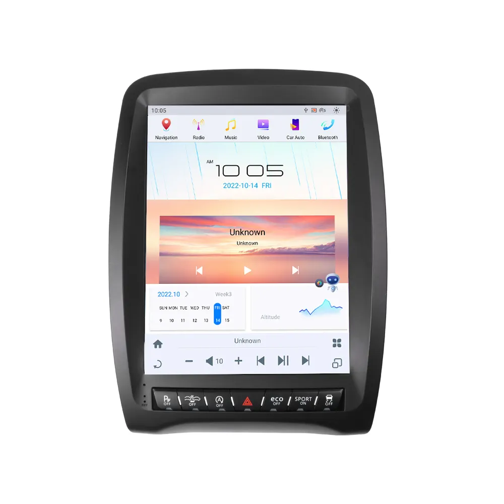 Dodge Durango 2014-2020 için Tesla tarzı radyo Android araba multimedya DVD OYNATICI GPS navigasyon Stereo kablosuz Carplay araba radyo