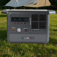 Station Portable 60Ah 768Wh LiFePO4 Onduleur à Onde Sinusoïdale Pure Contrôleur Solaire MPPT 1000W Batterie Externe Démarrage de Voiture Panneau Solaire