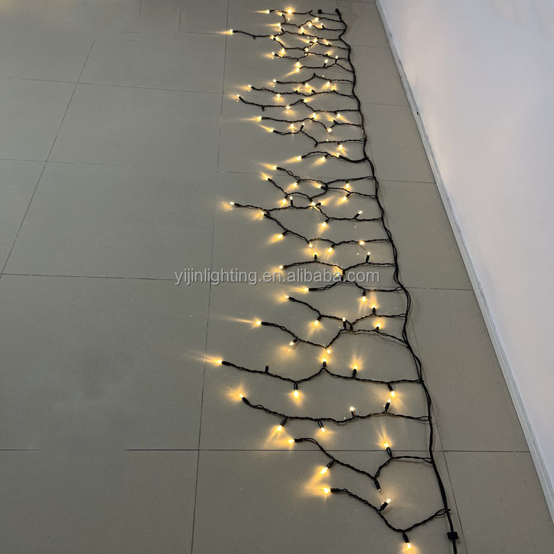 Yijin 5m/3m IP65 Christmas Icicle LED Fairy Lights - Outdoor Garden Home Decoration