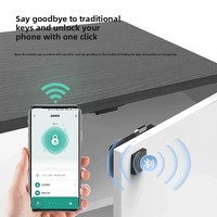Serrure de tiroir intelligente à empreinte digitale en ABS, modèle K16, pour meubles de bureau, armoire à chaussures simple ou double porte, table de chevet