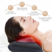 Mini oreiller électrique portable pour la relaxation des muscles du cou, aide au sommeil, massage par pétrissage, contrôle de la minuterie, application lombaire