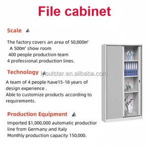 Grauer Körper Weiße Tür Knock Down Regale Datei Tambour Tür 4 Türen <span class=keywords><strong>Almirah</strong></span> Schrank Mit Akten schrank Stahl Schließ fächer Zerlegen - Product Image 2