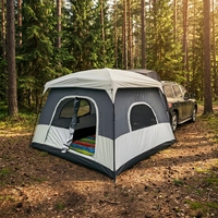 Tente de hayon pour SUV, imperméable toutes saisons, en tissu Oxford, avec structure de soutien droite simple, abri de camping extérieur portable pour l'arrière de voiture, installation rapide