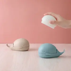 Creative Non-slip Scrubbing Brushes Soft Hair Little Whale Home Household Laundry Wash Cloth Cleaning Brush
