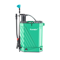 Knapsack e-sprayer 20L tipe ganda baterai dan Manual dioperasikan daya semprotan pestisida
