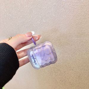 Étui de protection pour écouteurs AirPods 3, étui anti-chute à couverture intégrale avec dégradé violet - Product Image 4