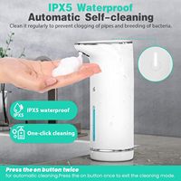 Distributeurs automatiques de savon infrarouges sans contact, intelligents, rechargeables par USB, en mousse ABS de bonne qualité, OEM/ODM directement de l'usine