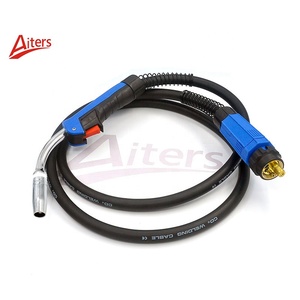Soplete de soldadura de <span class=keywords><strong>CO2</strong></span> MIG 25AK europeo Compatible con 3M 4M 5M longitud del Cable conector euro refrigerado por aire antorcha completa - Product Image 1