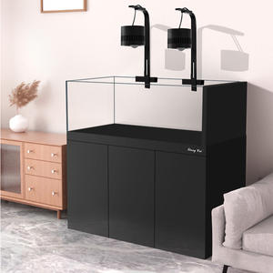 Moderno Retângulo De Vidro <span class=keywords><strong>Betta</strong></span> <span class=keywords><strong>Fish</strong></span> Tank Volcanic Solo Preto Acessórios Único Home Aquarium Filtro Sala 220v - Product Image 1