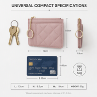 Portefeuille long de luxe pour femme en cuir PU avec fermeture éclair, porte-cartes, porte-monnaie portable et porte-cartes de visite