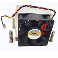 COOLSERVER LGA2011 CS-2011-2U6CA-N Boîtier d'ordinateur Refroidisseur d'air CPU Silencieux Ventilateur en cuivre et aluminium à double roulement à billes Radiateur 95W 12V