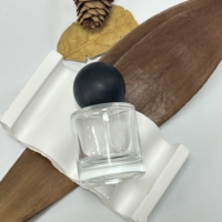 Flacon de parfum vide en verre mat noir de luxe personnalisé de haute qualité, unique, 30 ml, 50 ml, 100 ml avec emballage en boîte