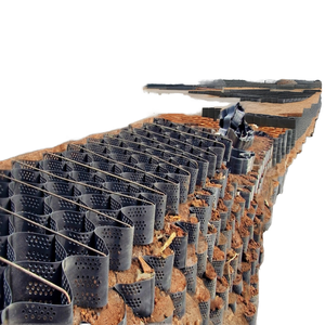 Giữ lại tường không đục lỗ HDPE geocell sỏi ổn định cho độ dốc tăng cường geocells cho xây dựng đường bộ - Product Image 1