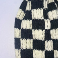 Hotsale rayé grand drôle Slouch chapeau chaud personnalisé coloré hiver bonnets Pom Pom Bobble chapeau pour femme hommes