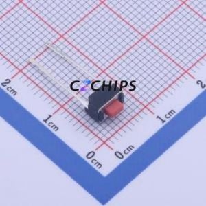 TPS635-4C50D Tactile Switch Through hole Component (THT) Switch 6mm 3mm 5mm Red - Product Image 2