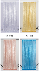 Large 60cm x alta 240cm all'ingrosso scintillante sfondo tenda per eventi matrimoni argento rosa oro ricamo - Product Image 6