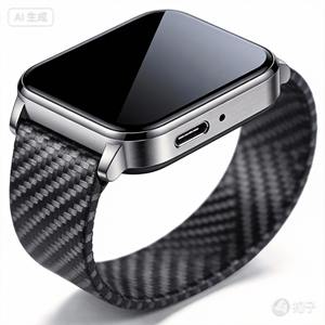 Bracelet de montre hexagonal en fibre de carbone tissée - Très léger, unisexe - Product Image 2