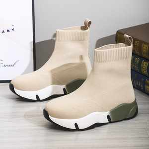 Calzini scarpe da corsa Sneakers da <span class=keywords><strong>donna</strong></span> scarpe sportive piattaforma elastica Casual traspirante stivaletti vulcanizzati - Product Image 6