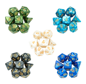 Juego de Dados Poliédricos Mini Ecológicos y Duraderos de 10 mm HS, D4-D20, de Plástico para Juegos de Rol Pequeños, DND - Product Image 3