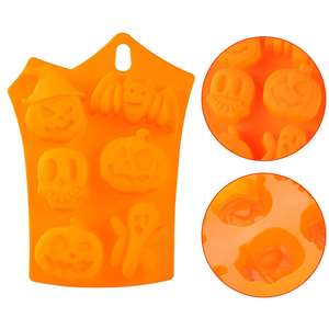 Molde Creativo para Hornear de Silicona, Molde para Chocolate con Diseño de Calavera de Calabaza, Cortador de Galletas - Product Image 2