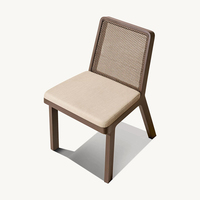 Nordic Resort Table et chaise d'extérieur à manger en aluminium imperméable pour patio ensemble de mobilier d'extérieur Villa Hotel PE chaises de jardin en rotin