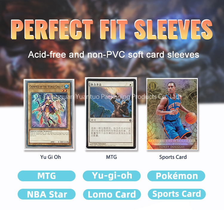 67x94mm Blue Light Sports Card Sleeves Custom Basketball Football Baseball  Penny Soft Sleeves Ultra Clear Card Sleeves
