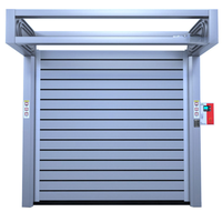 Meilleure vente : Porte à enroulement rapide en aluminium, spirale extérieure, haute vitesse, insonorisée, ouverture latérale électrique, style victorien