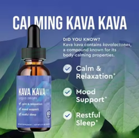 VitaSpring OEM Kava Kava Extrait Liquide Vente en Gros Kava Gouttes Liquide pour Sommeil Calme Soulagement du Stress