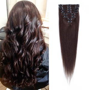 <span class=keywords><strong>Extensiones</strong></span> <span class=keywords><strong>de</strong></span> <span class=keywords><strong>Cabello</strong></span> Humano Remy Indio con <span class=keywords><strong>Clip</strong></span>, Naturales, Lisas, Suaves y sin Costuras - Product Image 3