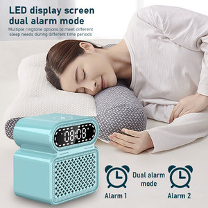 Cargador de diente azul inalámbrico con radio de carga pequeña Altavoces de diente azul Bajo fuerte Altavoz de reloj despertador LED para exteriores - Product Image 4