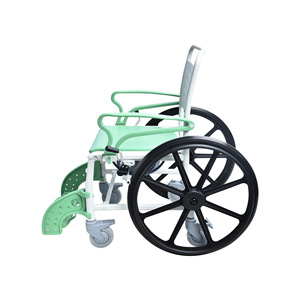 Wheeled <b>Commode</b> <b>Chair</b> Fluorescent Green Foldable Portable Toilet <b>Chair</b> For Elderly And Disabled Home Rehabilitation Use - Product Image 4