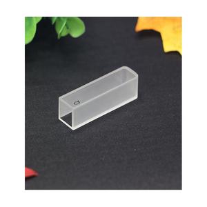 2 개의 측 투명한 정연한 오프닝 실험실 화학은 10mm 경로 길이 석영 큐벳을 분석합니다 - Product Image 5