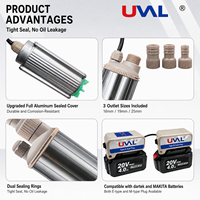 Pompe à eau et à huile double usage, modèle 50, 20V, batterie Li-ion double port, compatible avec DAYI et Makita, sans batterie