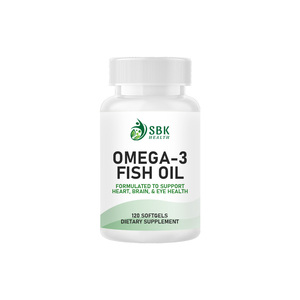Huile de poisson Oméga 3 de haute qualité en gélules molles, riche en graisses, favorise la santé mentale et contribue à maintenir la santé oculaire, complément alimentaire - Product Image 1