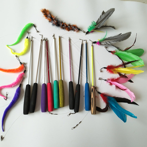 Bán Hot Cat Wand câu cá Toy Set Kitten <span class=keywords><strong>Feather</strong></span> Wand Stick Rod cho trong nhà - Product Image 6