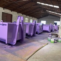 Conteneur de déchets Roll on Roll Off Conteneur de construction de déchets Crochet de levage Benne à ordures à vendre Usine de fabrication Fourni 1 AN