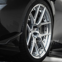 Jantes forgées argentées brossées XL 2 pièces 5x120 5x112 5x114.3 Jantes personnalisées 18 19 20 21 22 23 pouces Jantes de course pour Corvette