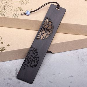 Chinese Style Unique Tree Elements Natural Wooden <b>Bookmark</b> Engraved Company Office School <b>Gift</b> Wooden <b>Bookmarks</b> - Product Image 1