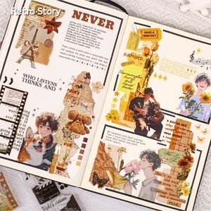 1 Rollo de Cinta Adhesiva Decorativa de la Serie Time Specimen INS Life Handbook, Material para Manualidades, Pegatinas Decorativas Recicladas - Product Image 2