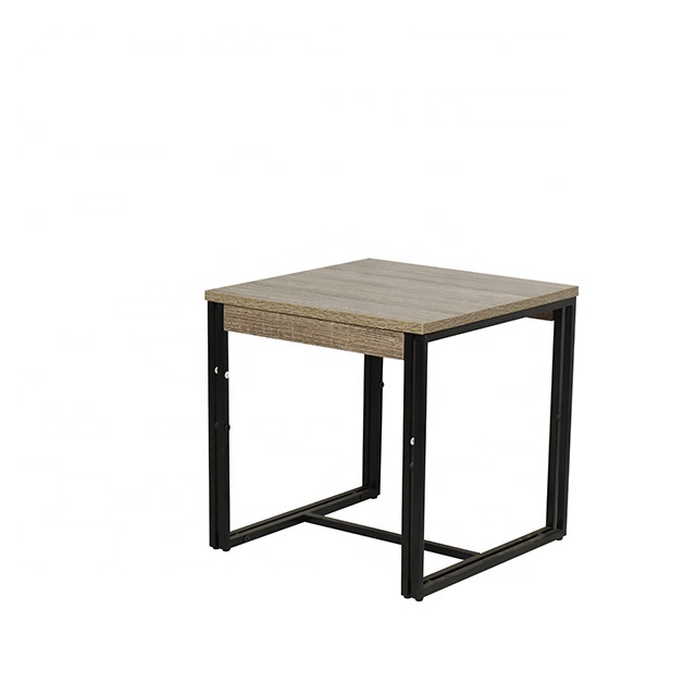Simple en métal bois canapé table d'appoint chambre table de chevet