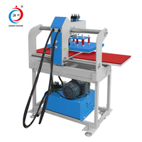 Presse à chaud hydraulique double station robuste pour transfert DTF sur vêtements