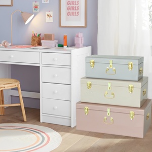 Màu Hồng Ánh Sáng Màu Xanh Trắng Thân Cây Bộ 3 Hộ Gia Đình Lưu Trữ Kim Loại Thân Cây Cho Nhà Lưu Trữ Và Quà Tặng - Product Image 4