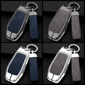 Housse de clé de voiture en cuir en alliage à la mode pour <span class=keywords><strong>Ford</strong></span> Fusion Mondeo Mustang F-150 Explorer Edge 2015 2016 2017 2018 <span class=keywords><strong>porte</strong></span>-clés - Product Image 5