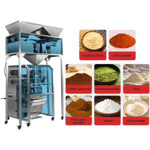 Machine <span class=keywords><strong>d</strong></span>'emballage verticale automatique à plusieurs têtes avec moteur pour aliments, fruits secs, noix, amandes, noix de cajou, sacs en plastique et en papier - Product Image 1