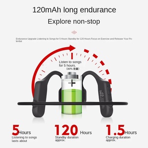 Nổ <span class=keywords><strong>AS3</strong></span> thể thao cho xương dẫn tai nghe với chỉ số LED JL Chipset IPX5 không thấm nước độ trễ thấp surround âm thanh - Product Image 3
