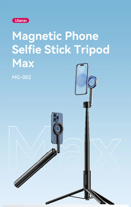 Trépied à selfie magnétique Ulanzi <span class=keywords><strong>Pro</strong></span>/<span class=keywords><strong>Max</strong></span> 164 cm, compatible avec <span class=keywords><strong>iPhone</strong></span> 15 <span class=keywords><strong>14</strong></span> 13 12, avec télécommande - Product Image 2