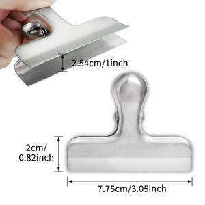 Clips de scellage en acier inoxydable pour sacs de chips, sacs alimentaires et snacks, anti-humidité, et clips de fixation pour billets de camping - Vente en gros - Product Image 2