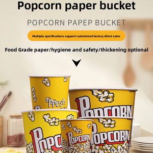 WELCOTECH - Vasos de Papel Desechables Personalizados al por Mayor para <span class=keywords><strong>Palomitas</strong></span> de Maíz, Tazas de Papel con Marca para <span class=keywords><strong>Palomitas</strong></span> de Maíz - Product Image 4